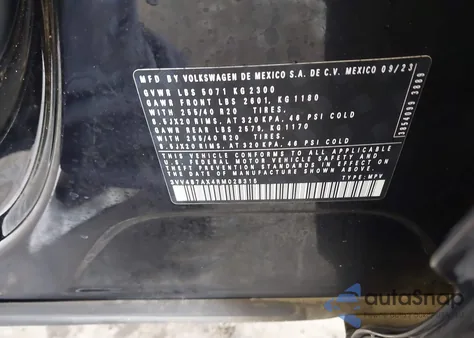 2024 Volkswagen Tiguan 2.0T Sel R-Line z USA, uszkodzony, nr VIN 3VV4B7AX4RM028315